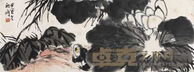 来楚生 花鸟 镜心 34×89cm
